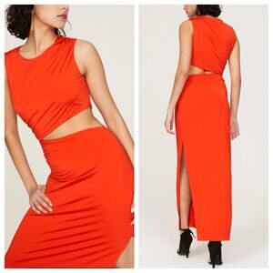 Atlein Sleeveless Jersey Maxi Dress